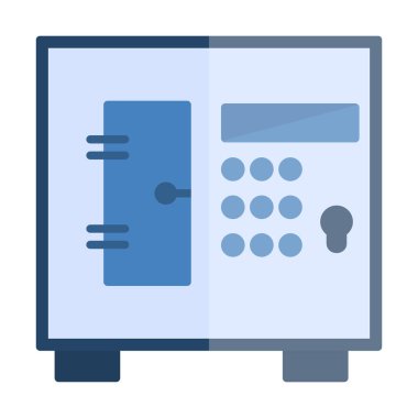 Güvenli kutu simgesinin vektör çizimi