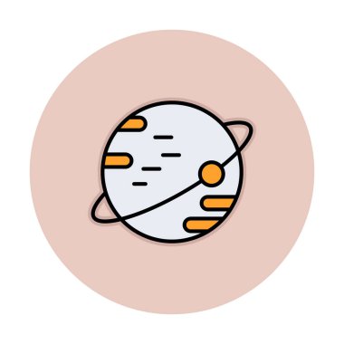 Gezegenler simgesi, vektör illüstrasyonu