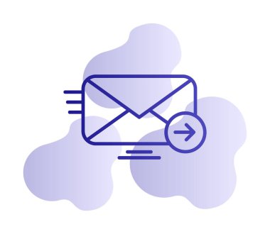 zarf, posta simgesi vektör illüstrasyonu