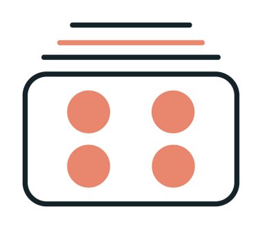 Menü web simgesi, vektör çizim