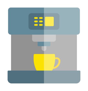 kahve makinesi simgesini, vektör çizim