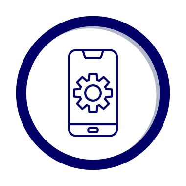 Mobil Ayar Simge vektör çizimi