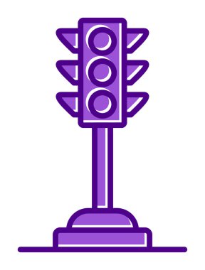 Trafik ışığı web simgesi illüstrasyonu