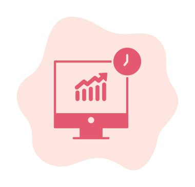 Stocks Analitik Modern Simgesinin vektör çizimi                   