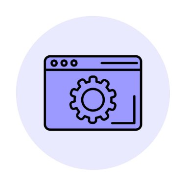 Tarayıcı Simge vektör çizimi ayarlanıyor