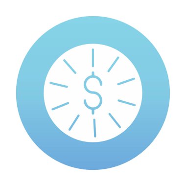 Dolar para simgesi, vektör illüstrasyonu