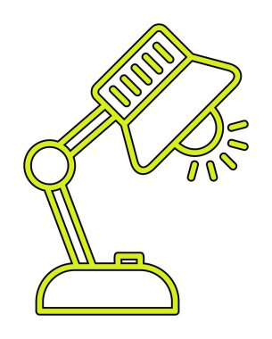 tablo lambası vektör illüstrasyonu