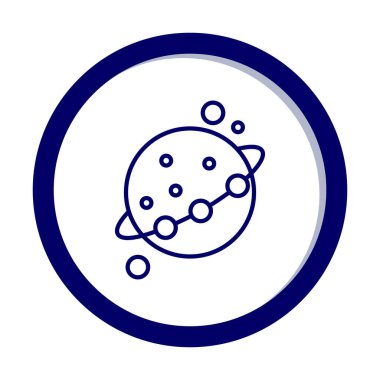 Gezegenler simgesi, vektör illüstrasyonu