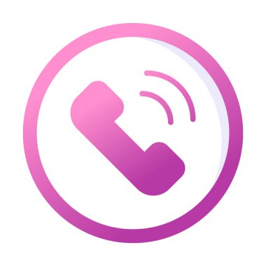 telefon arama simgesi, vektör illüstrasyonu basit tasarım