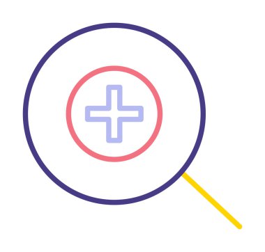 yakınlaştırma simgesi, vektör illüstrasyonu basit tasarım