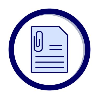 CV belgesi. Web simgesi basit illüstrasyon