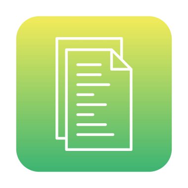 belge simgesi, vektör illüstrasyonu basit tasarım