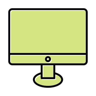 Ekran simgesi vektör illüstrasyonunu izle