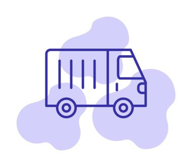 Van düz vektör simgesi