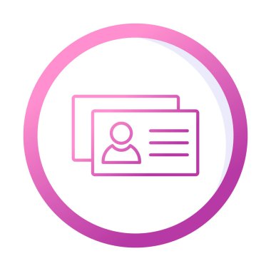 İş Kartları arka planda basit simge. 