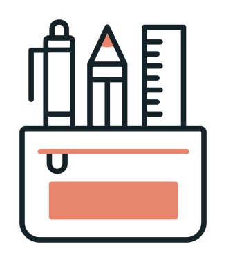 Kalem Durumu simgesi, vektör illüstrasyonu  