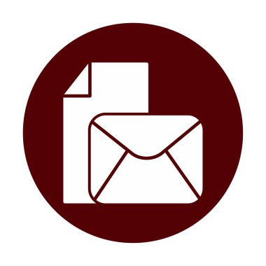 posta simgesi, vektör illüstrasyonu   