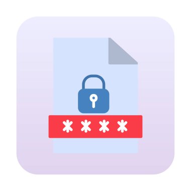 Dosya Parolası vektör çizimi