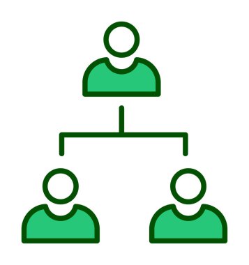 Çalışma Yönetimi vektör simgesi modern basit illüstrasyon