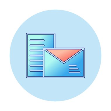 posta simgesi, vektör illüstrasyonu   