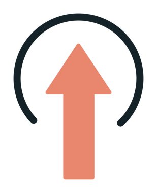 Simge işareti vektör çizim upload