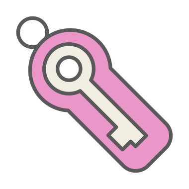 Anahtar sembolü web simgesi, vektör illüstrasyonu