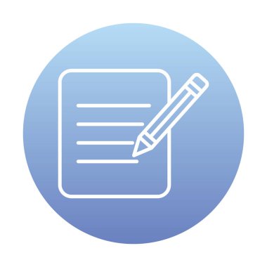 Kağıt Düzenleme. Web simgesi basit illüstrasyon