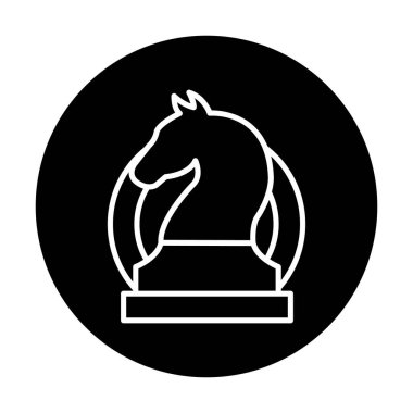 iş stratejisi simgesi, vektör illüstrasyonu basit tasarım