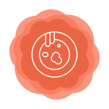 Kirli tabak simgesinin vektör çizimi