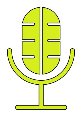 Illustration vector graphic of microphone icon