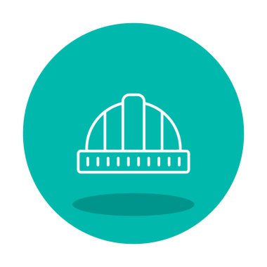 Sabit şapka simge vektör çizim