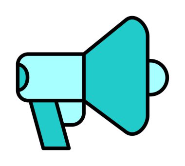 megafon simgesi, vektör illüstrasyonu