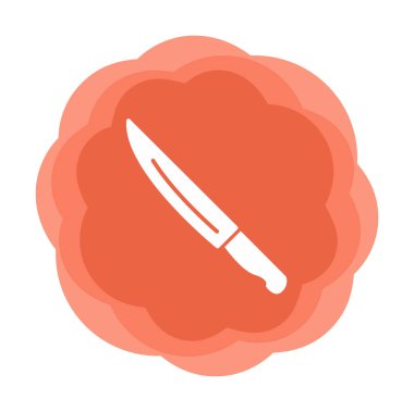 bıçak düz vektör simge tasarlamak