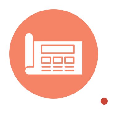 Şablon simgesi, vektör illüstrasyonu basit tasarım