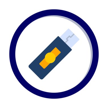 Web için usb flash simgesi.