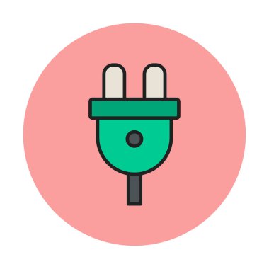 güç dolgusu, web simgesi basit tasarım 