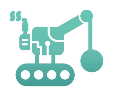 Wrecking Ball simgesi, vektör illüstrasyonu 