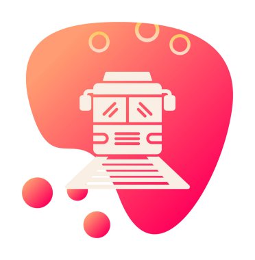 tren simgesi vektör illüstrasyonu 