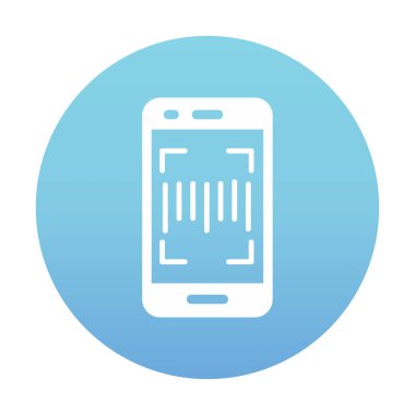 Tarayıcı simgesi çizimi olan akıllı telefon  