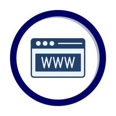 Web tarayıcı simgesi, vektör çizim