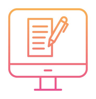 Beyaz arkaplanda Bilgisayar Kopyalama vektör çizimi