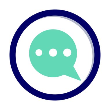 İleti kabarcığı vektör illüstrasyonu