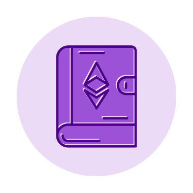 Kitap simgesi, vektör illüstrasyonunda ruhani işaret