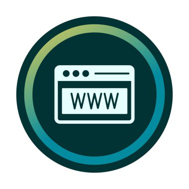 Web tarayıcı simgesi, vektör çizim