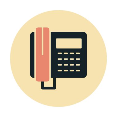 Basit Telefon Simgesi, vektör illüstrasyonu