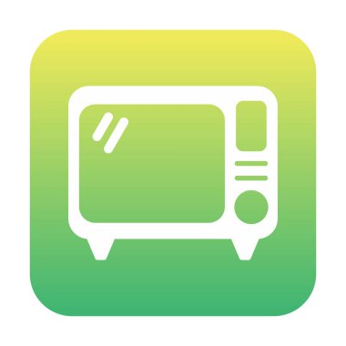 Eski TV simgesi vektör illüstrasyonu