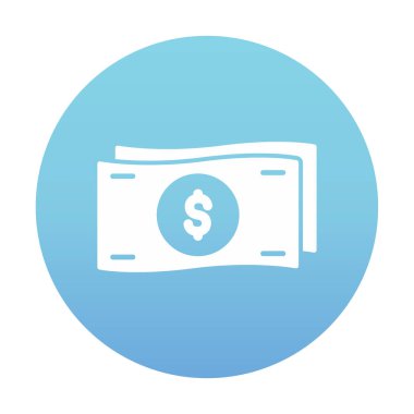 para ve para simgesi, vektör illüstrasyonu basit tasarım