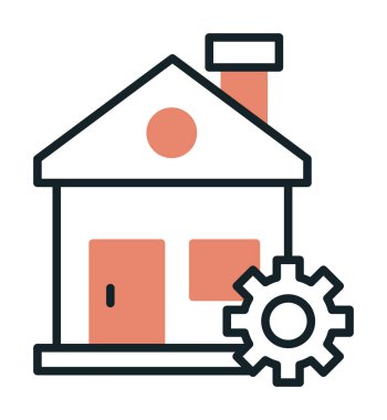 Ev onarım simge vektör çizim