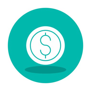 Dolar para simgesi, vektör illüstrasyonu