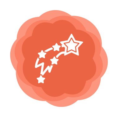 Kayan Yıldızlar simge vektör çizimi